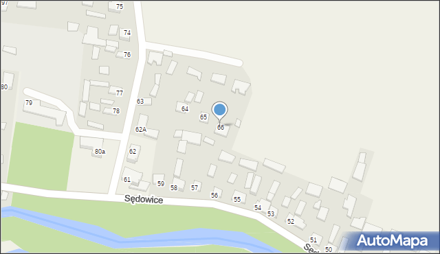 Sędowice, Sędowice, 66, mapa Sędowice
