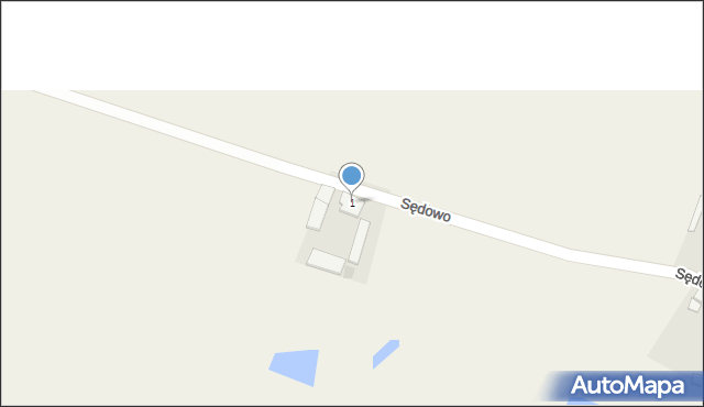 Sędowo, Sędowo, 1, mapa Sędowo