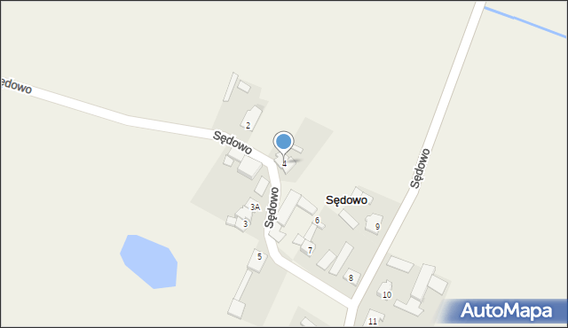 Sędowo, Sędowo, 4, mapa Sędowo