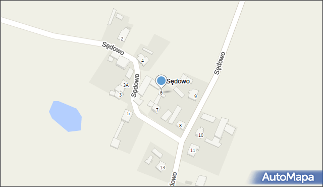 Sędowo, Sędowo, 6, mapa Sędowo