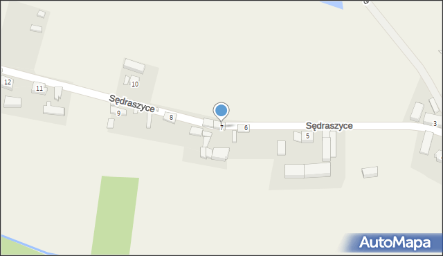 Sędraszyce, Sędraszyce, 7, mapa Sędraszyce