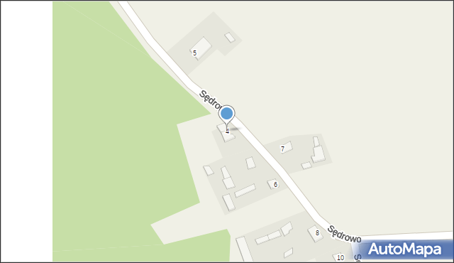Sędrowo, Sędrowo, 4, mapa Sędrowo