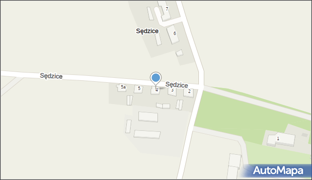 Sędzice, Sędzice, 4, mapa Sędzice