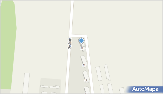 Sędzice, Sędzice, 24, mapa Sędzice