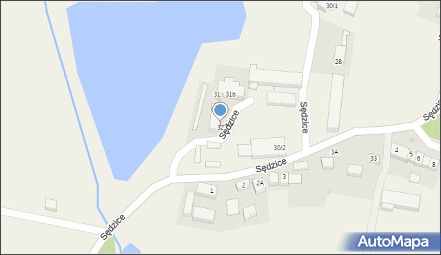 Sędzice, Sędzice, 32, mapa Sędzice