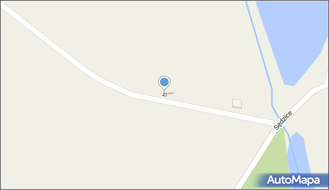 Sędzice, Sędzice, 40, mapa Sędzice