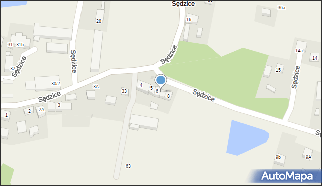 Sędzice, Sędzice, 7, mapa Sędzice