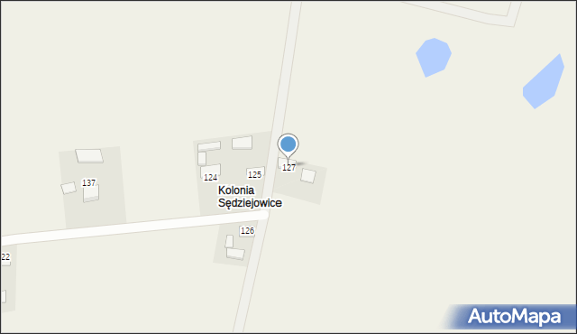 Sędziejowice, Sędziejowice, 127, mapa Sędziejowice