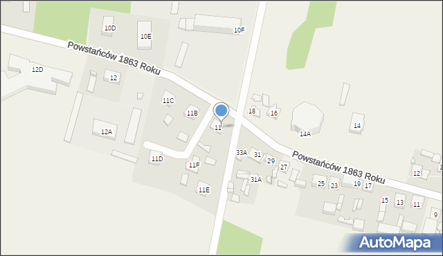 Sędziejowice-Kolonia, Sędziejowice-Kolonia, 11a, mapa Sędziejowice-Kolonia