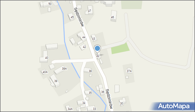 Sędzimirów, Sędzimirów, 41, mapa Sędzimirów