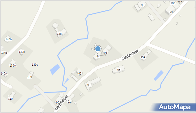 Sędzisław, Sędzisław, 94, mapa Sędzisław