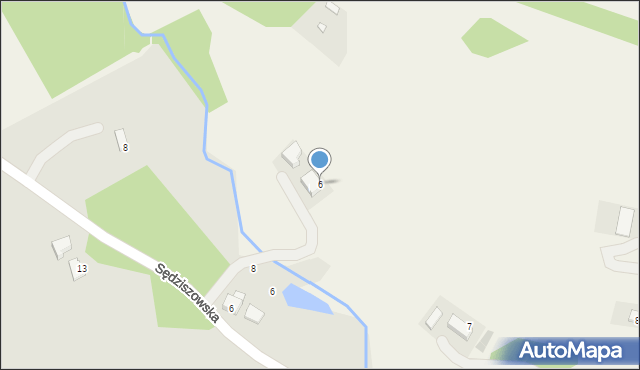 Sędziszowa, Sędziszowa, 6, mapa Sędziszowa