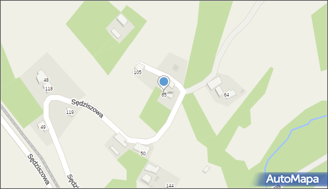 Sędziszowa, Sędziszowa, 65, mapa Sędziszowa