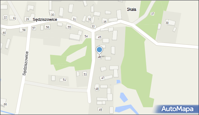 Sędziszowice, Sędziszowice, 46, mapa Sędziszowice