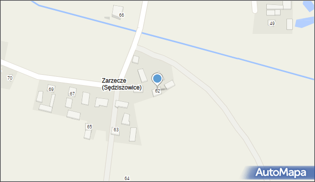 Sędziszowice, Sędziszowice, 62, mapa Sędziszowice