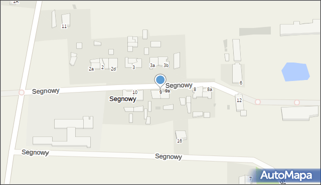 Segnowy, Segnowy, 9, mapa Segnowy