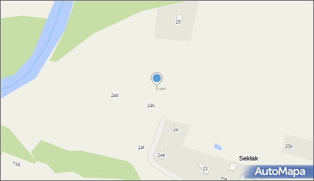 Sekłak, Sekłak, 24c, mapa Sekłak
