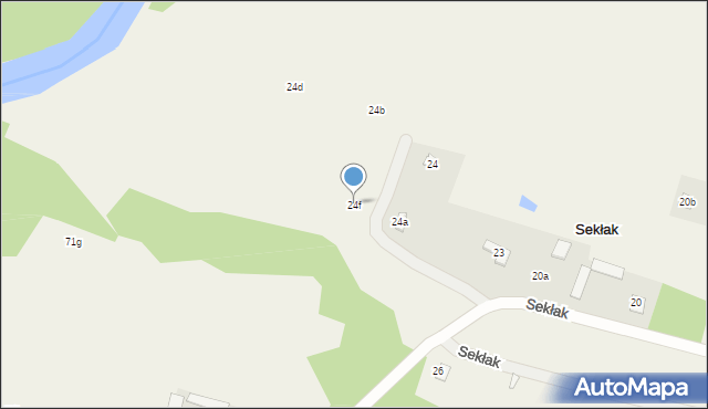 Sekłak, Sekłak, 24f, mapa Sekłak