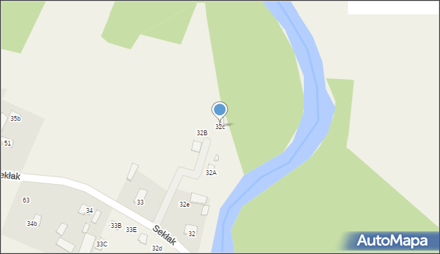 Sekłak, Sekłak, 32c, mapa Sekłak