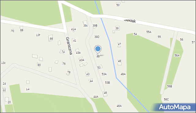 Sekłak, Sekłak, 49, mapa Sekłak