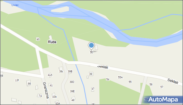 Sekłak, Sekłak, 50, mapa Sekłak