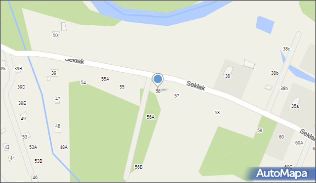 Sekłak, Sekłak, 56, mapa Sekłak