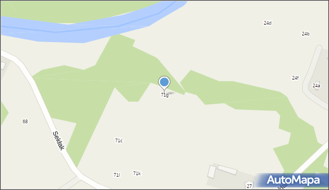 Sekłak, Sekłak, 71g, mapa Sekłak