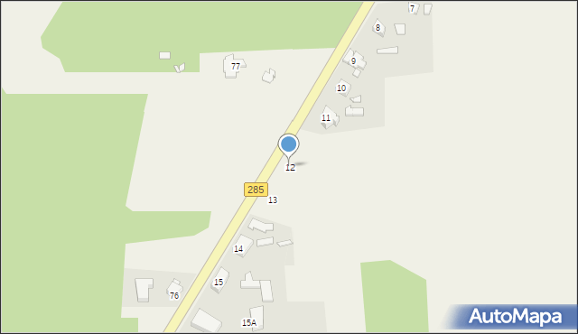 Sękowice, Sękowice, 12, mapa Sękowice