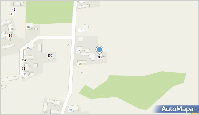 Sękowice, Sękowice, 28a, mapa Sękowice