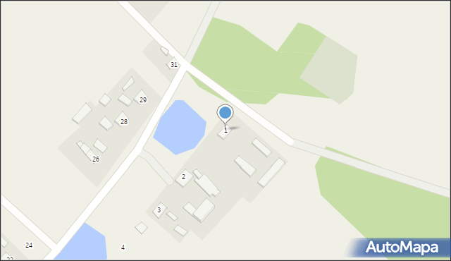 Sękowo, Sękowo, 1, mapa Sękowo