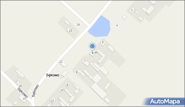 Sękowo, Sękowo, 6, mapa Sękowo