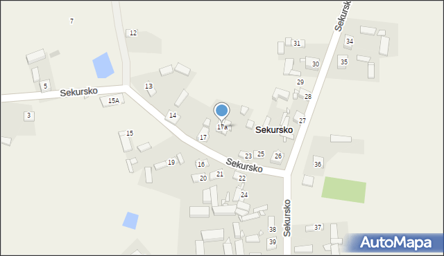 Sekursko, Sekursko, 17a, mapa Sekursko