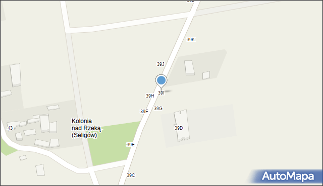 Seligów, Seligów, 39I, mapa Seligów