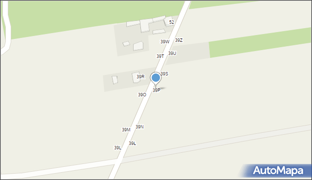 Seligów, Seligów, 39P, mapa Seligów