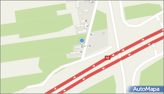 Seligów, Seligów, 77, mapa Seligów