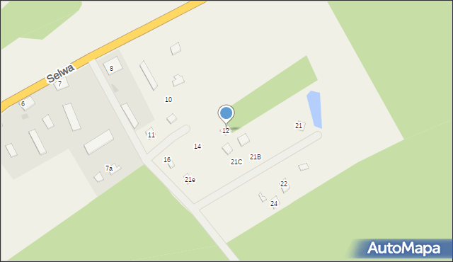Selwa, Selwa, 12, mapa Selwa