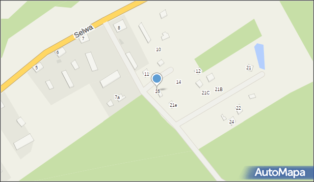 Selwa, Selwa, 16, mapa Selwa