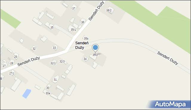 Sendeń Duży, Sendeń Duży, 35/2, mapa Sendeń Duży