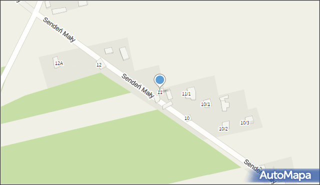 Sendeń Mały, Sendeń Mały, 11, mapa Sendeń Mały