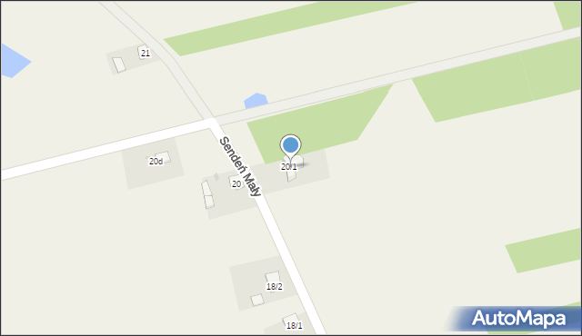 Sendeń Mały, Sendeń Mały, 20/1, mapa Sendeń Mały