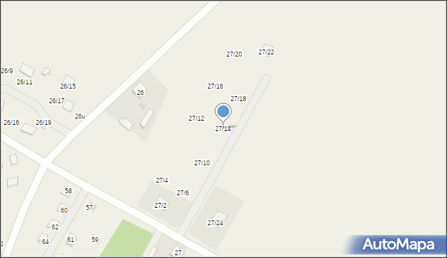 Sendeń Mały, Sendeń Mały, 27/14, mapa Sendeń Mały