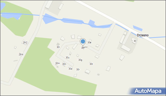 Sendeń Mały, Sendeń Mały, 30f, mapa Sendeń Mały