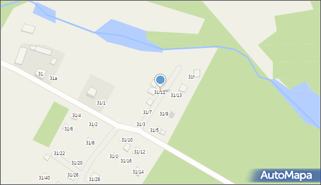 Sendeń Mały, Sendeń Mały, 31/11, mapa Sendeń Mały