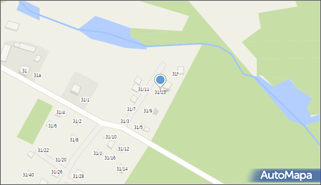 Sendeń Mały, Sendeń Mały, 31/13, mapa Sendeń Mały