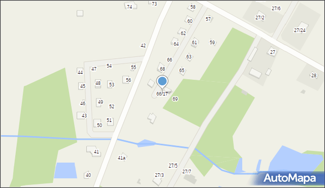 Sendeń Mały, Sendeń Mały, 66/17, mapa Sendeń Mały