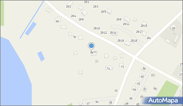 Sendeń Mały, Sendeń Mały, 76, mapa Sendeń Mały