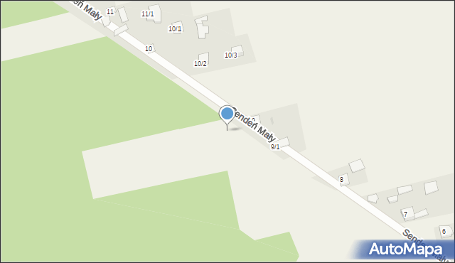 Sendeń Mały, Sendeń Mały, 9a, mapa Sendeń Mały