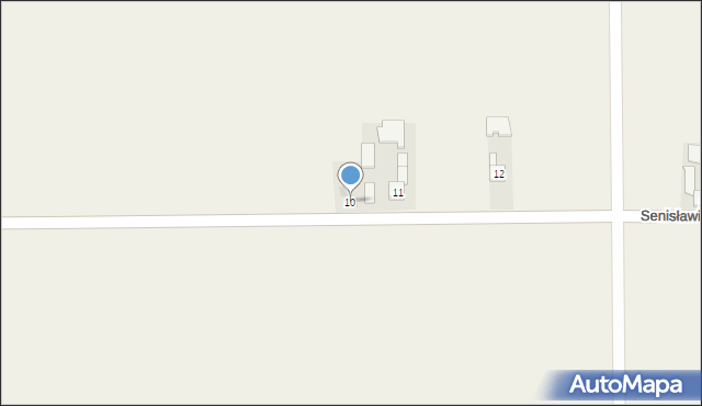 Senisławice, Senisławice, 10, mapa Senisławice