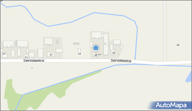 Senisławice, Senisławice, 45, mapa Senisławice