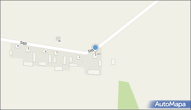 Sęp, Sęp, 1, mapa Sęp